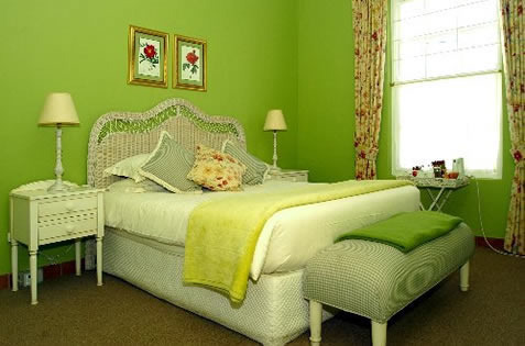 zelená ložnice