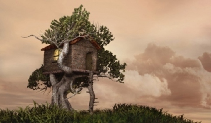 Kreslený dům na stromě