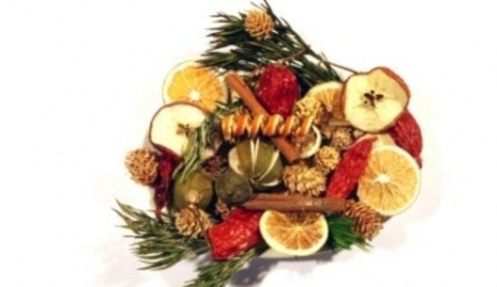 Sušené ovoce, dekorace